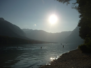Something I learnt travelling…Slovenia is beautiful! The sun setting over the gorgeous Lake Bohinj(source - Pulped Travel)