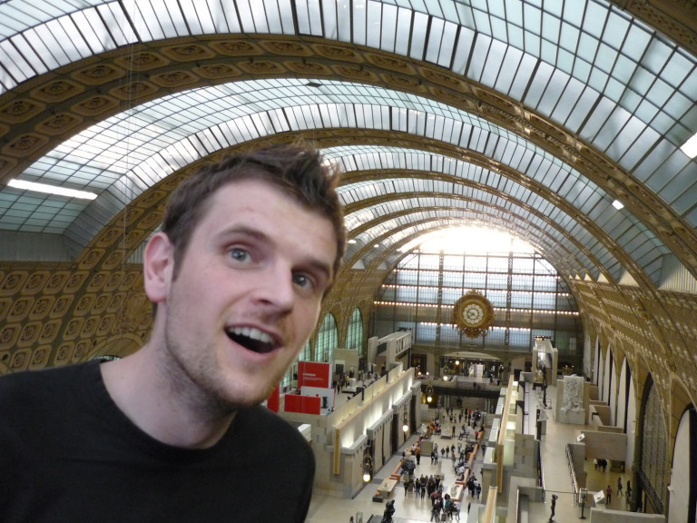 In awe at the Orsay! One of the best art galleries in Paris (source - Pulped Travel)