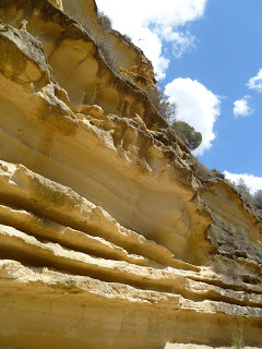 Ridges of rock (source – HeatherC)
